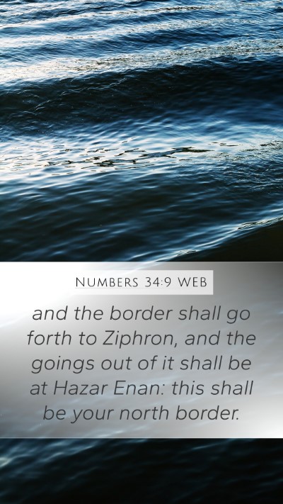 Numbers 34:9 WEB Mobile Phone Wallpaper - and the border shall go forth to Ziphron, and the - Mobile Bible Verse Wallpaper