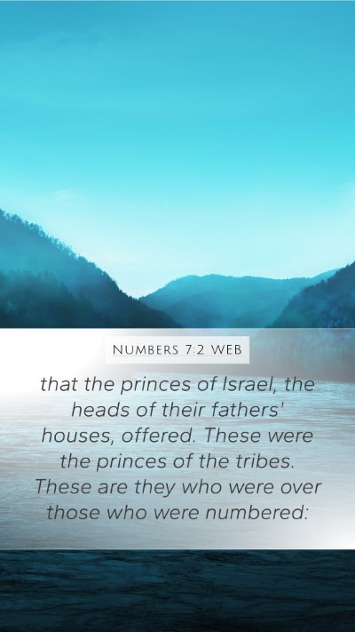 Numbers 7:2 WEB Bible Verse Image