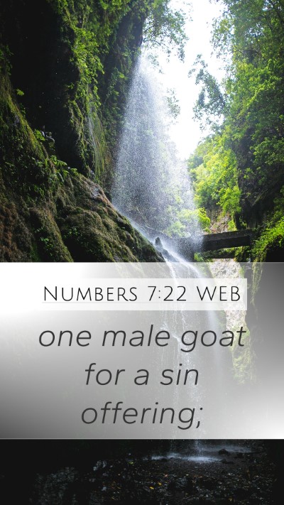 Numbers 7:22 WEB Bible Verse Image