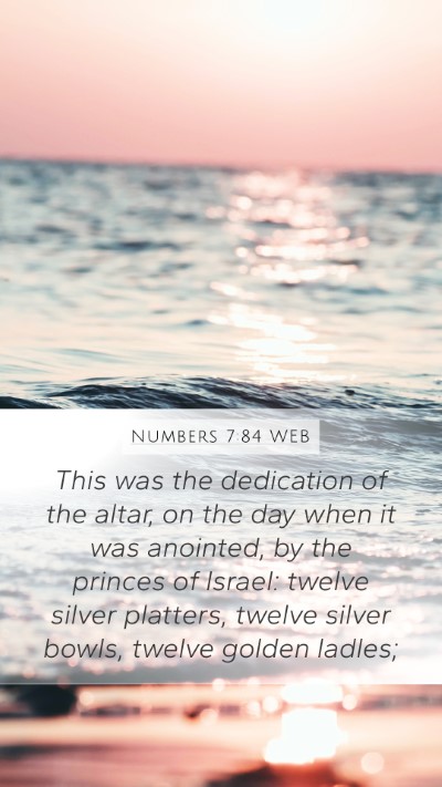 Numbers 7:84 WEB Bible Verse Image