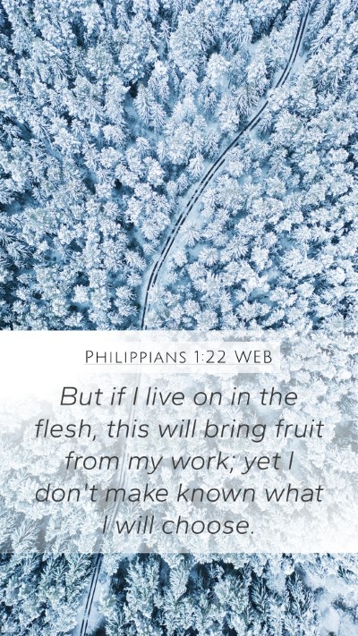 Philippians 1:22 WEB Bible Verse Image