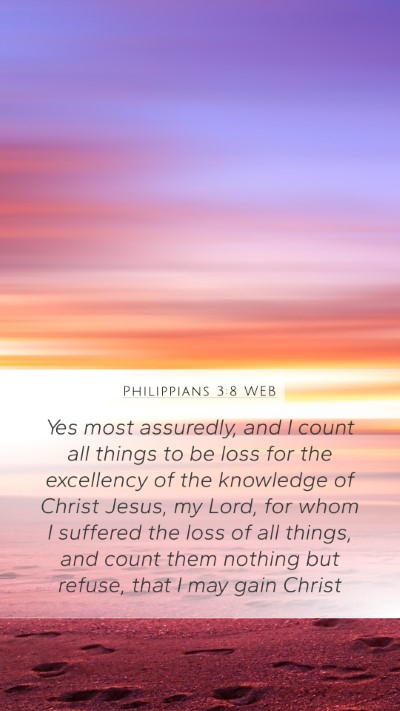 Philippians 3:8 WEB Bible Verse Image