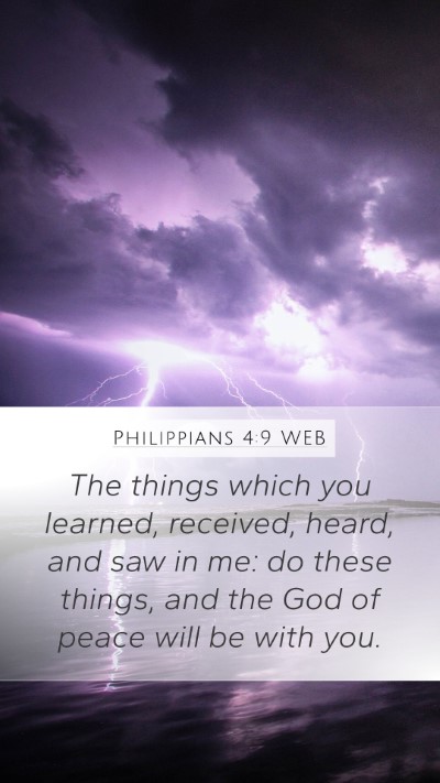 Philippians 4:9 WEB Bible Verse Image