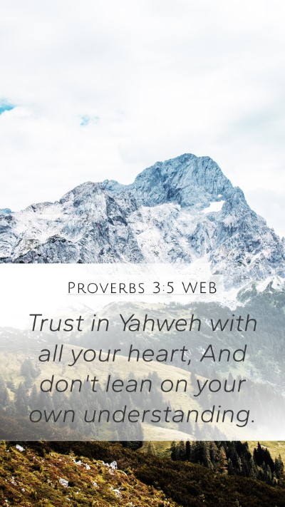 Proverbs 3:5 WEB Bible Verse Image