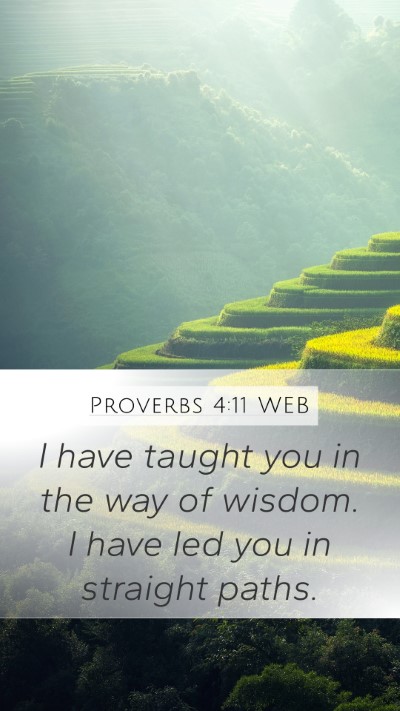 Proverbs 4:11 WEB Bible Verse Image