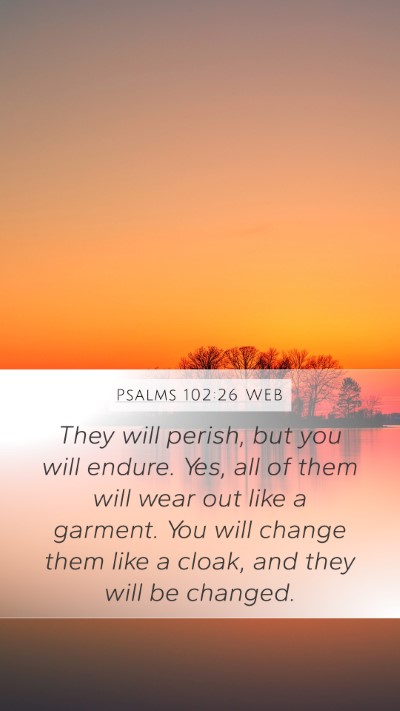 Psalms 102:26 WEB Bible Verse Image
