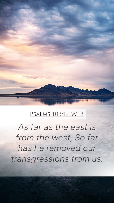 Psalms 103:12 WEB Bible Verse Image
