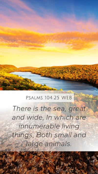 Psalms 104:25 WEB Bible Verse Image