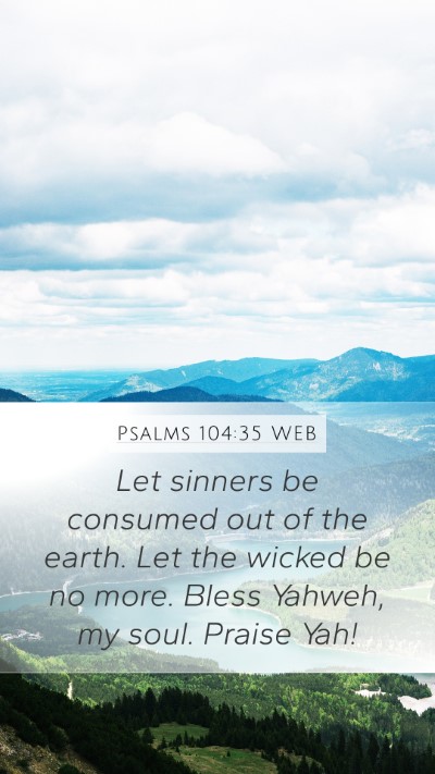 Psalms 104:35 WEB Bible Verse Image