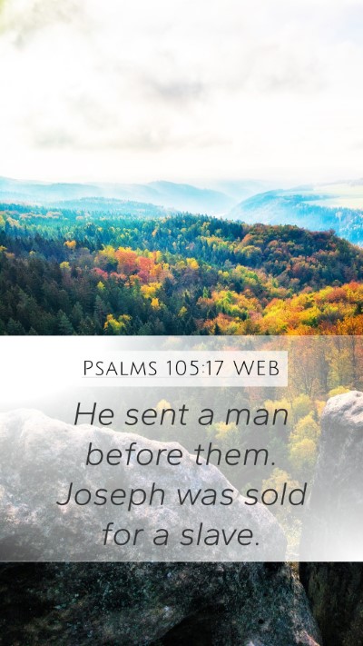 Psalms 105:17 WEB Bible Verse Image