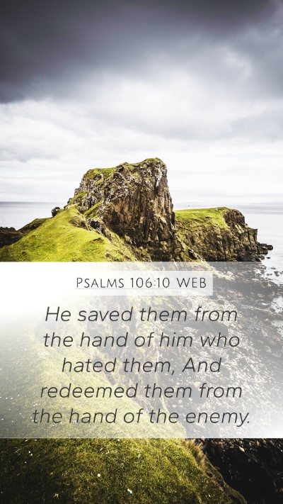 Psalms 106:10 WEB Bible Verse Image
