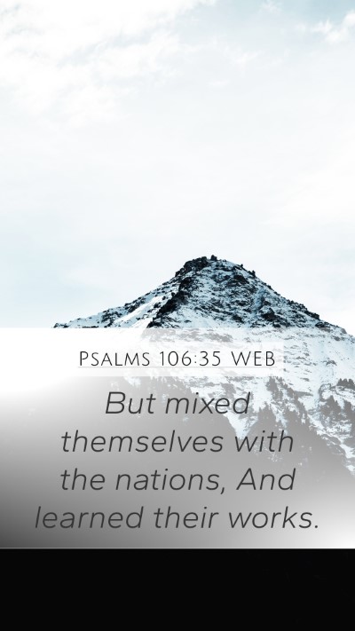 Psalms 106:35 WEB Bible Verse Image