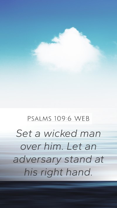 Psalms 109:6 WEB Bible Verse Image