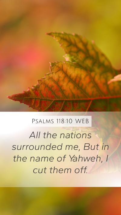 Psalms 118:10 WEB Bible Verse Image
