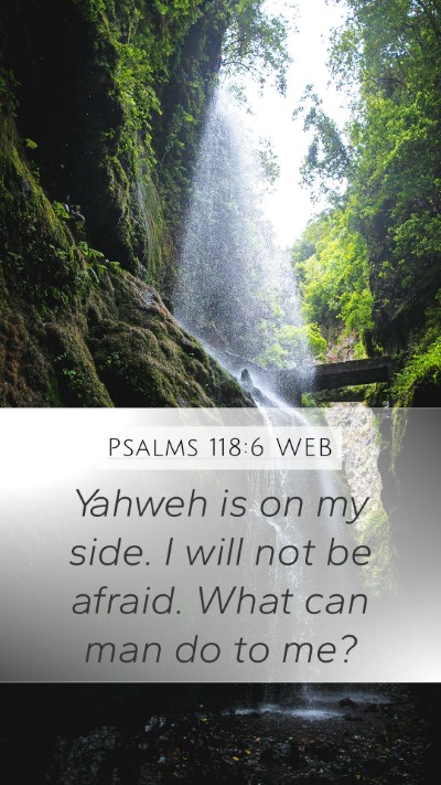 Psalms 118:6 WEB Bible Verse Image