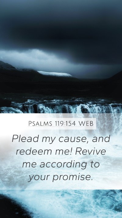 Psalms 119:154 WEB Bible Verse Image