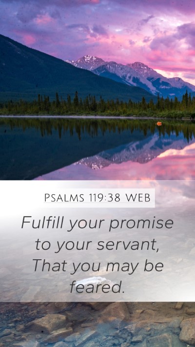 Psalms 119:38 WEB Bible Verse Image