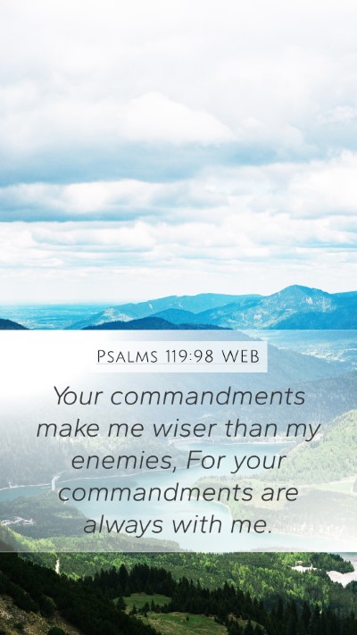 Psalms 119:98 WEB Bible Verse Image