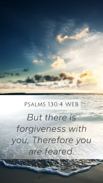 Psalms 130:4 WEB Bible Verse Image