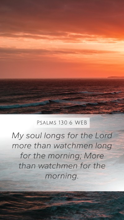 Psalms 130:6 WEB Bible Verse Image