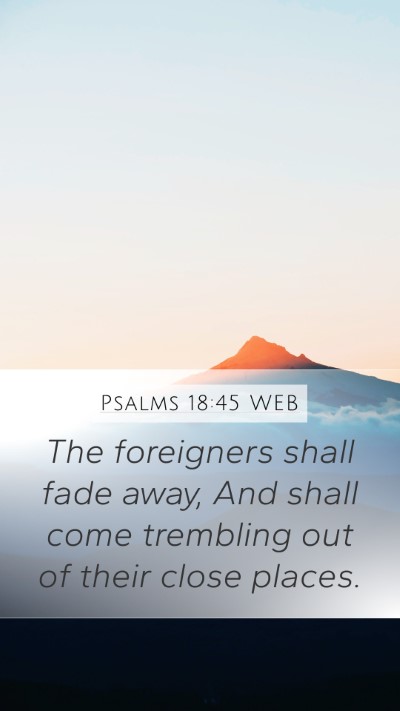Psalms 18:45 WEB Bible Verse Image