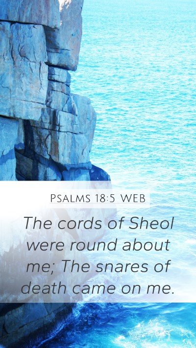Psalms 18:5 WEB Bible Verse Image