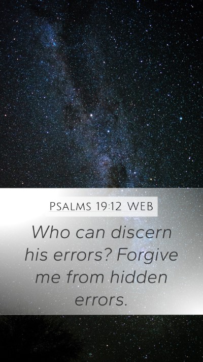 Psalms 19:12 WEB Bible Verse Image