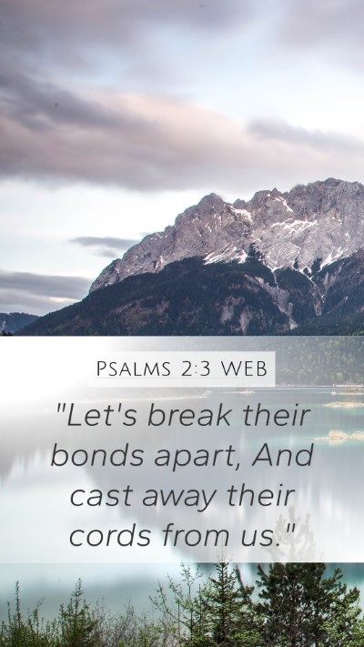 Psalms 2:3 WEB Mobile Phone Wallpaper - 