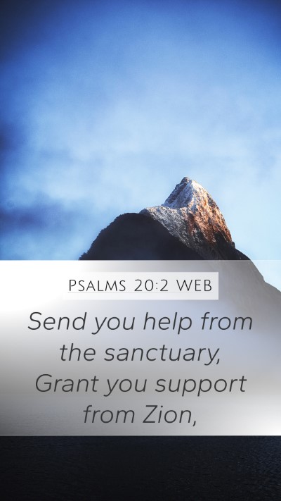 Psalms 20:2 WEB Bible Verse Image
