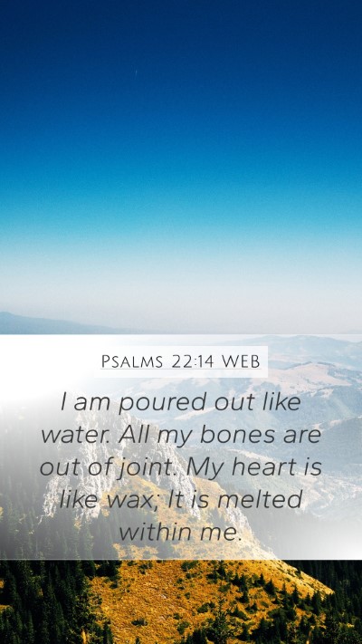 Psalms 22:14 WEB Bible Verse Image