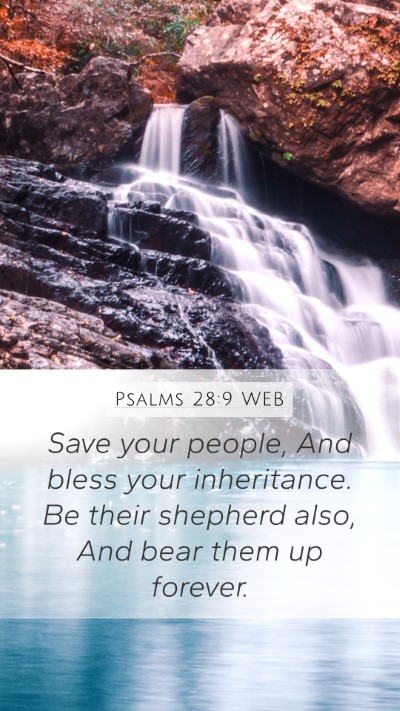 Psalms 28:9 WEB Bible Verse Image