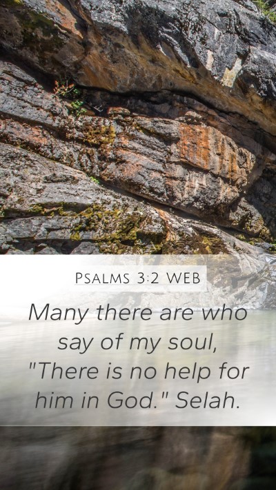 Psalms 3:2 WEB Bible Verse Image