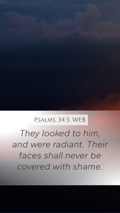 Psalms 34:5 WEB Bible Verse Image