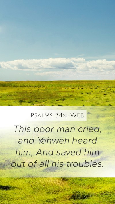 Psalms 34:6 WEB Bible Verse Image