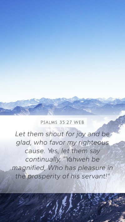 Psalms 35:27 WEB Bible Verse Image