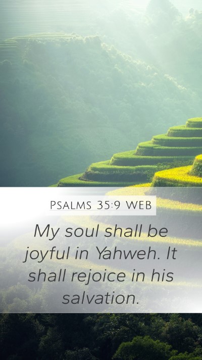 Psalms 35:9 WEB Bible Verse Image