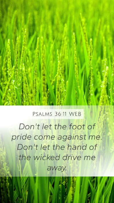 Psalms 36:11 WEB Bible Verse Image