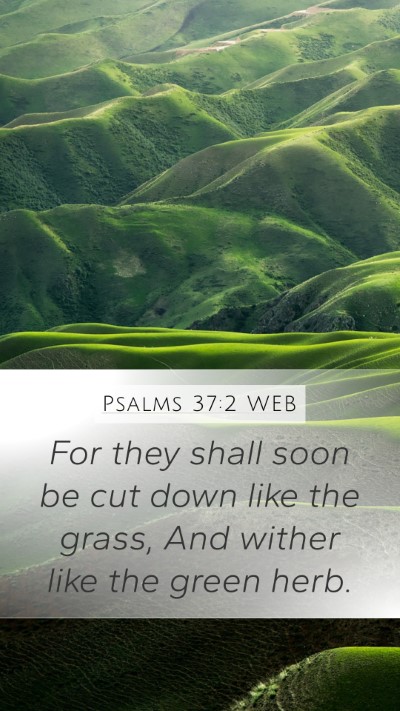Psalms 37:2 WEB Bible Verse Image