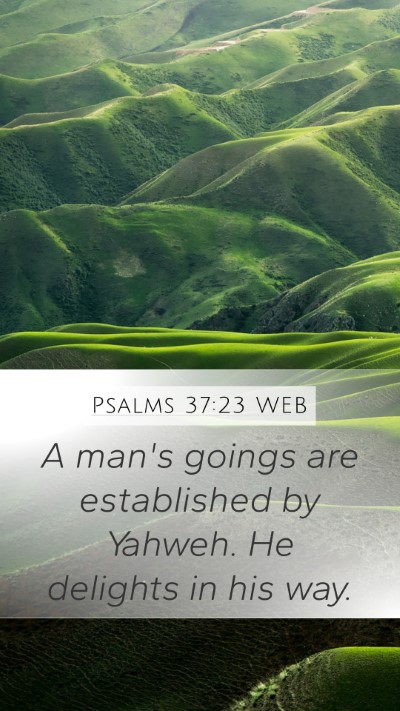 Psalms 37:23 WEB Bible Verse Image