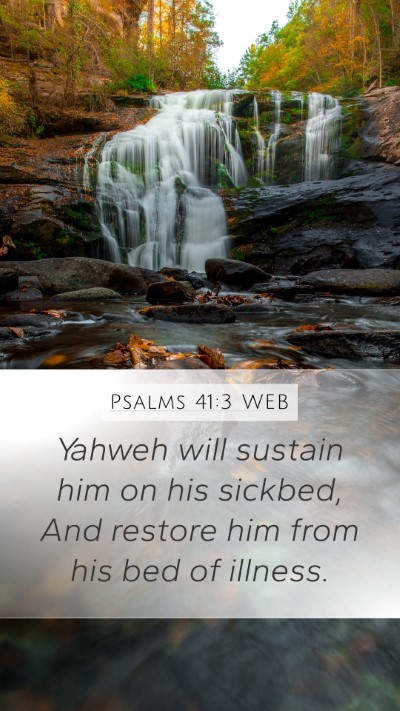 Psalms 41:3 WEB Bible Verse Image