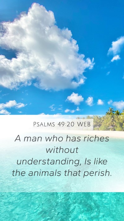 Psalms 49:20 WEB Bible Verse Image