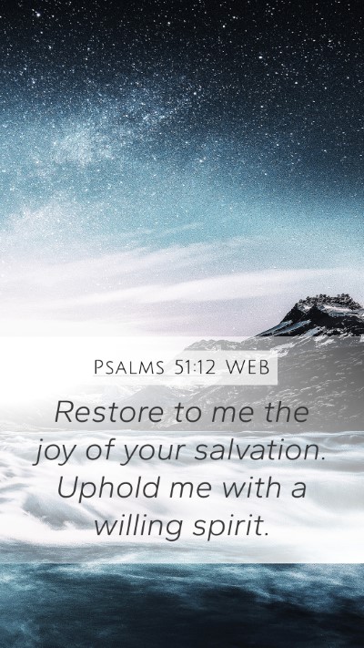 Psalms 51:12 WEB Bible Verse Image