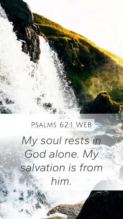 Psalms 62:1 WEB Bible Verse Image