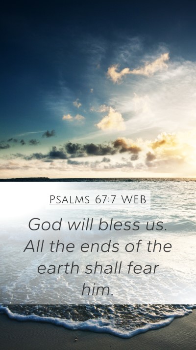 Psalms 67:7 WEB Bible Verse Image