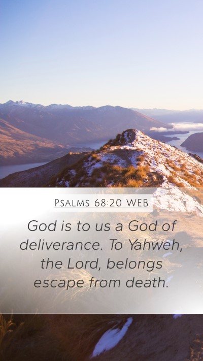 Psalms 68:20 WEB Bible Verse Image