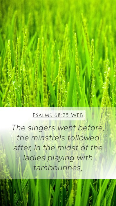 Psalms 68:25 WEB Bible Verse Image