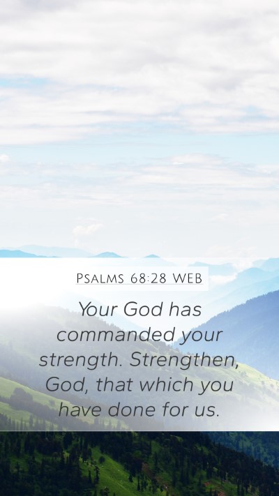Psalms 68:28 WEB Bible Verse Image