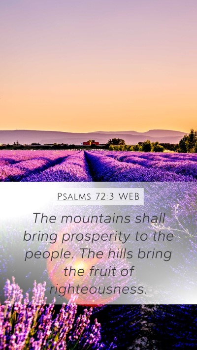 Psalms 72:3 WEB Bible Verse Image