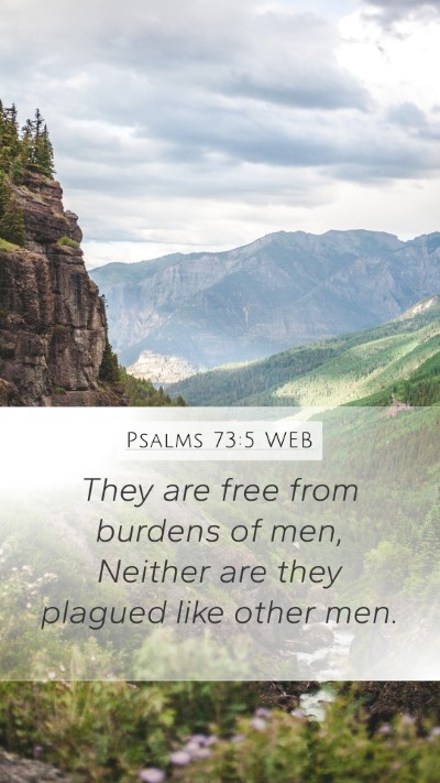 Psalms 73:5 WEB Bible Verse Image
