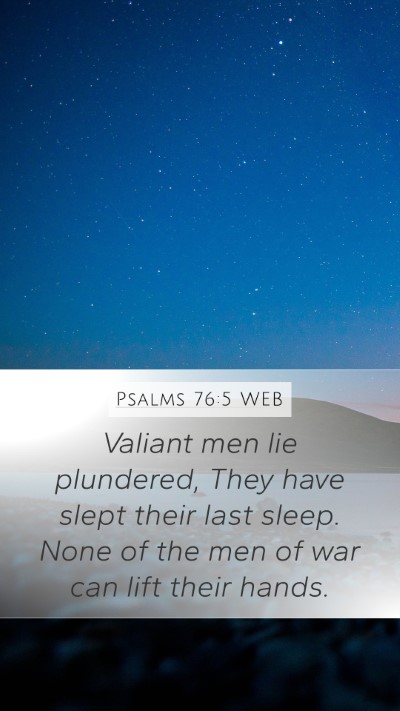 Psalms 76:5 WEB Bible Verse Image